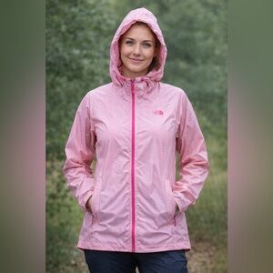 The North Face Women's Light Pink Hooded Utility Shell HyVent 2.5L